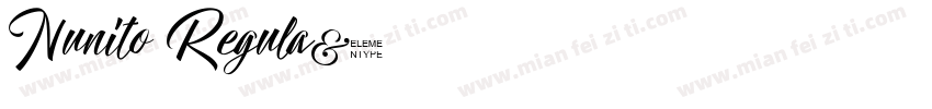Nunito Regula字体转换